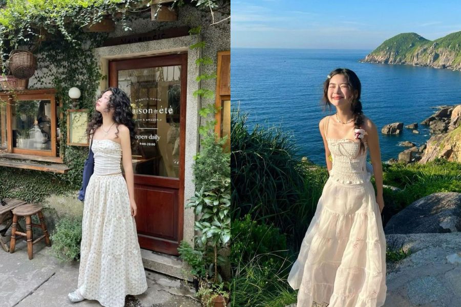 Phối đồ đẹp cho nữ đi chơi vào mùa Hè với váy hoa nhí 