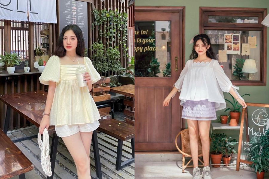 phối đồ nữ với babydoll