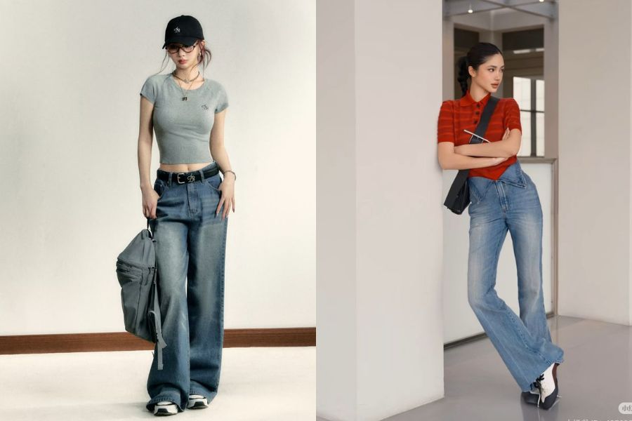 Combo áo thun quần jean