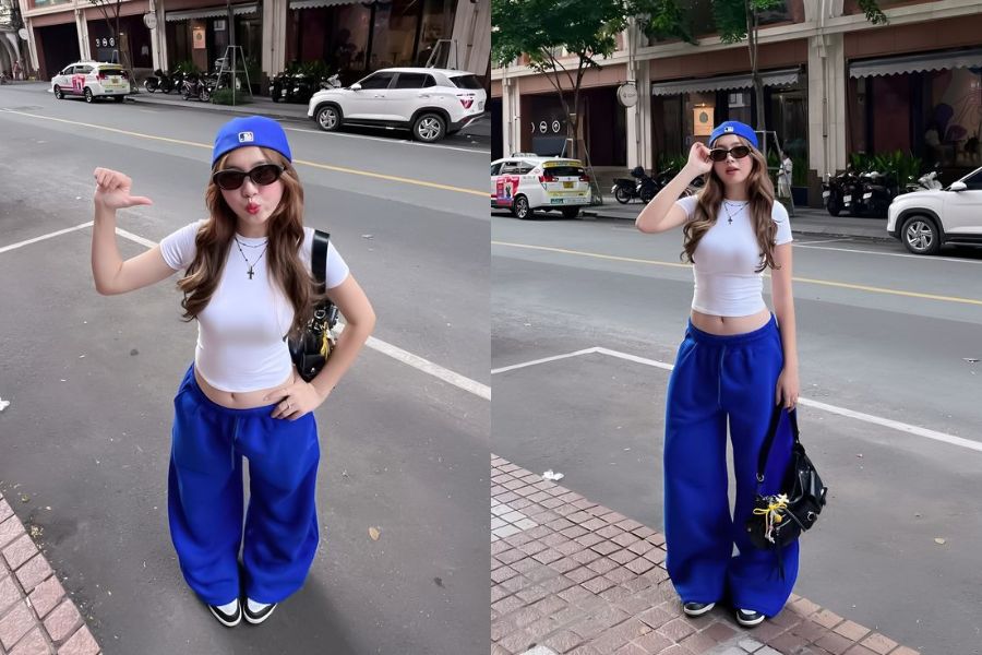 Áo babytee phối quần thể thao 